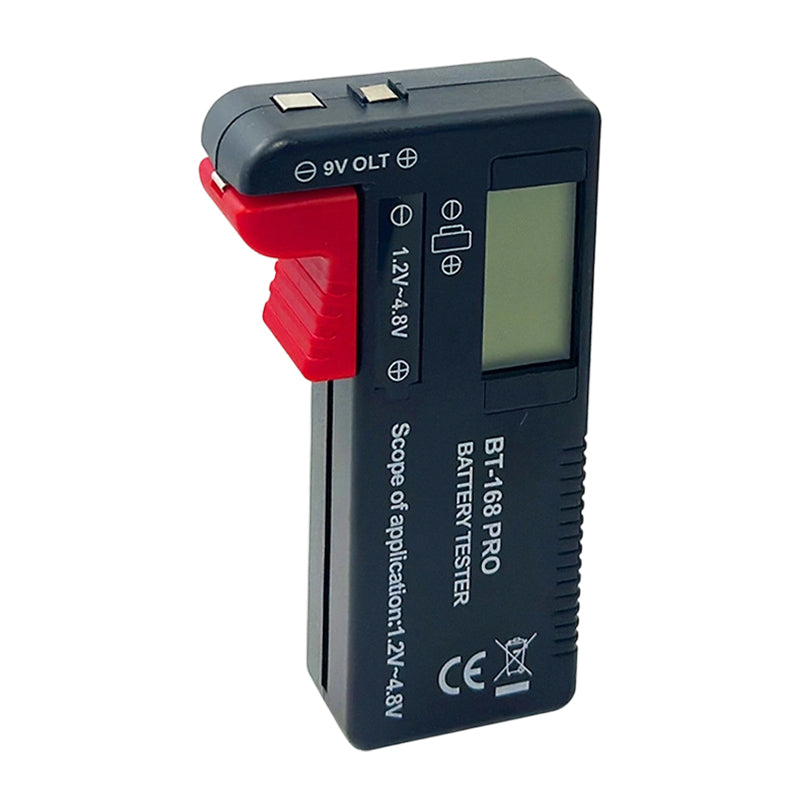 🔋Digitális akkumulátor-ellenőrző – A nagy LCD-kijelző pontosan mutatja a fennmaradó töltöttséget.  🧪💪